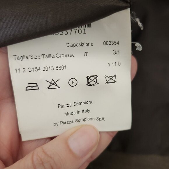 Piazza Sempione women's brown blazer in size 38 in virgin wool - Picture 4 of 9